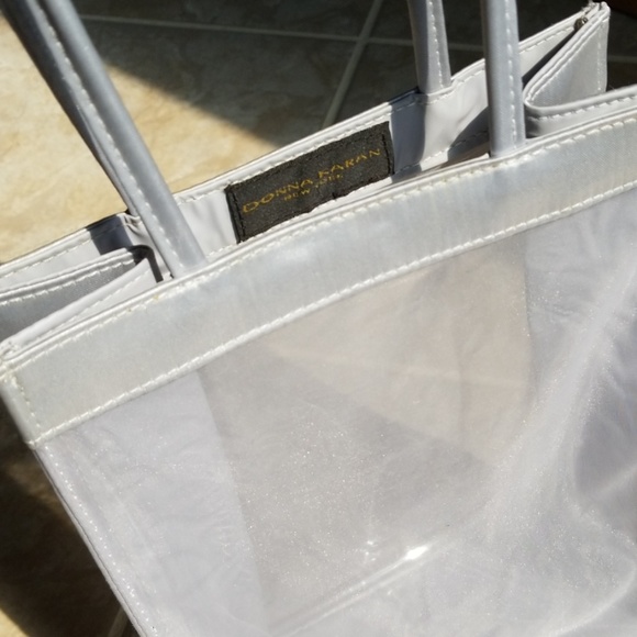 Donna Karan Clear Mesh Tote - Great for Stadiums! - Picture 2 of 6